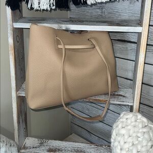 8 Other Reasons  Gracie TAN Vegan Leather Tote Bag | NEW